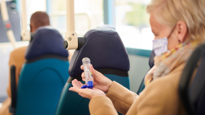 small bottle of hand sanitizer